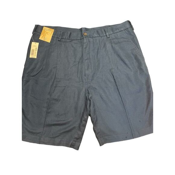 Caribbean Shorts Mens 40 Linen Cotton Blue Pockets - Picture 1 of 6